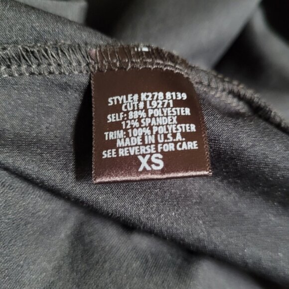 LF Los Angeles 2 piece crop top legging stretchy black and yellow suit -XS - Picture 5 of 7